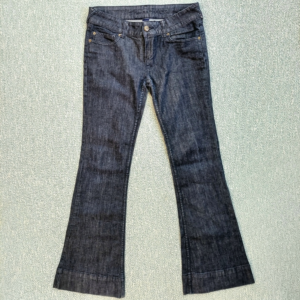 Flare Leg Stretch Denim Jeans, sz 11 (32" waist)
